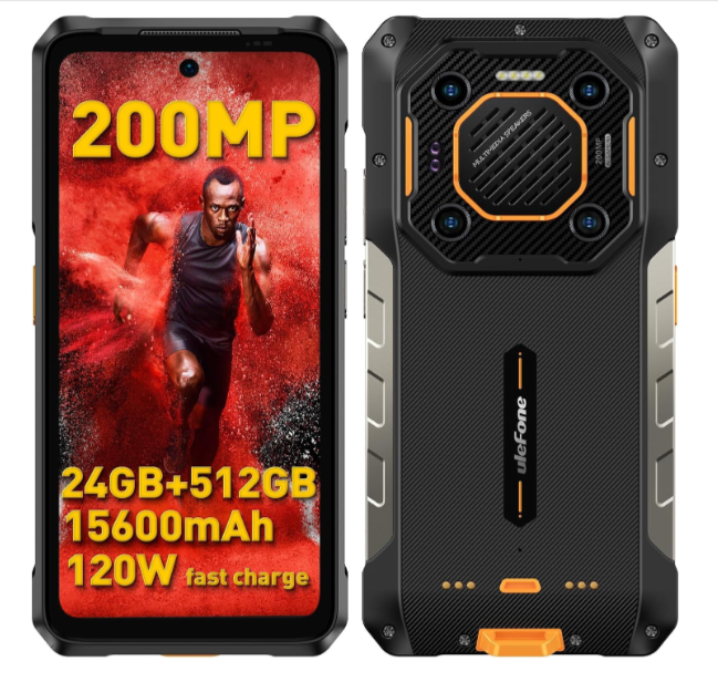 Ulefone Armor 26 Ultra Outdoor Handy 5G 2024, 200MP+64MP Kamera